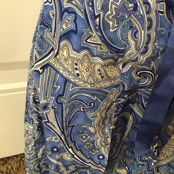 Beautiful Blue Silk Skirt - Picture 2 of 2